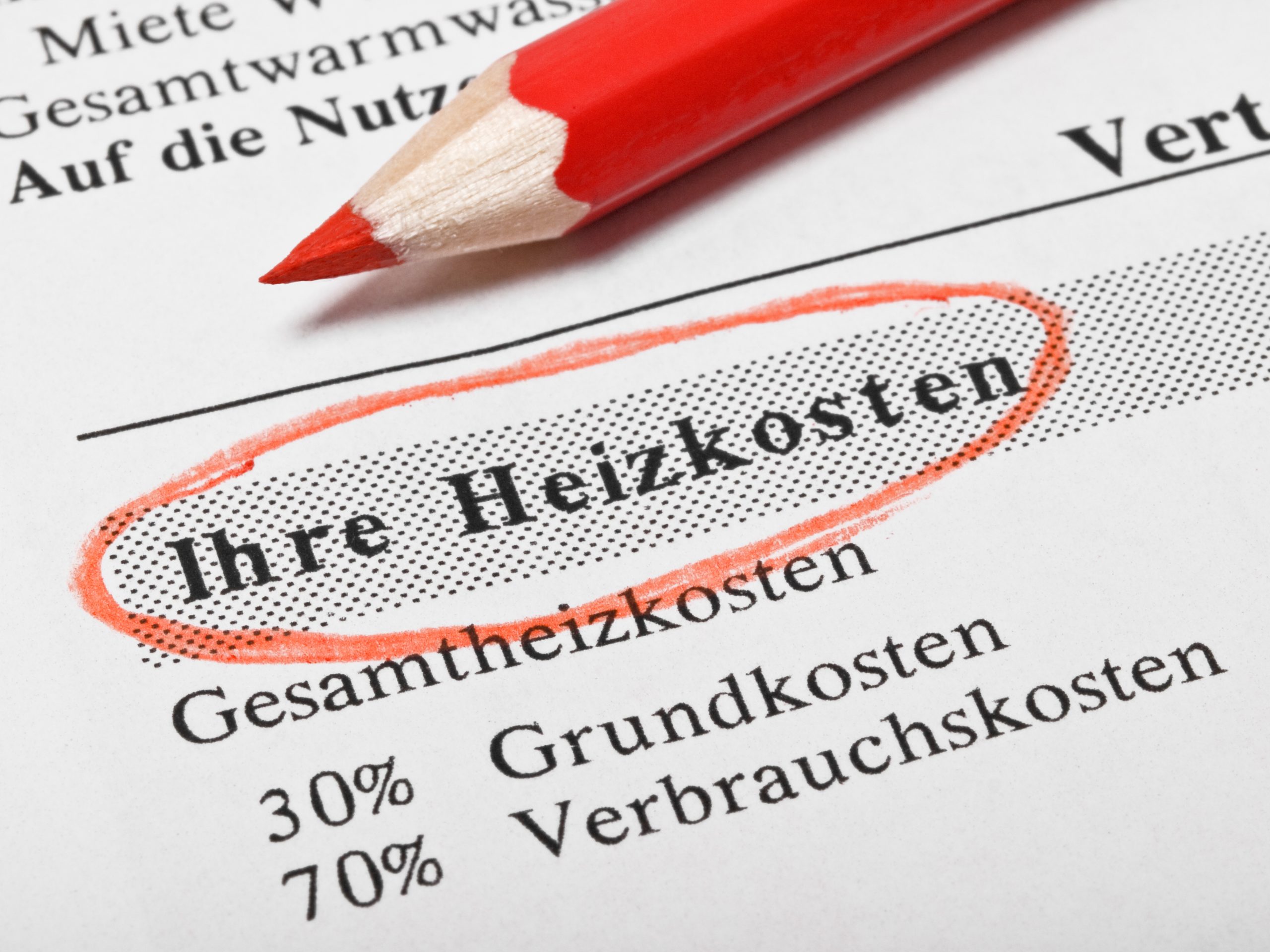 Verteilerschlüssel bei Heizkosten